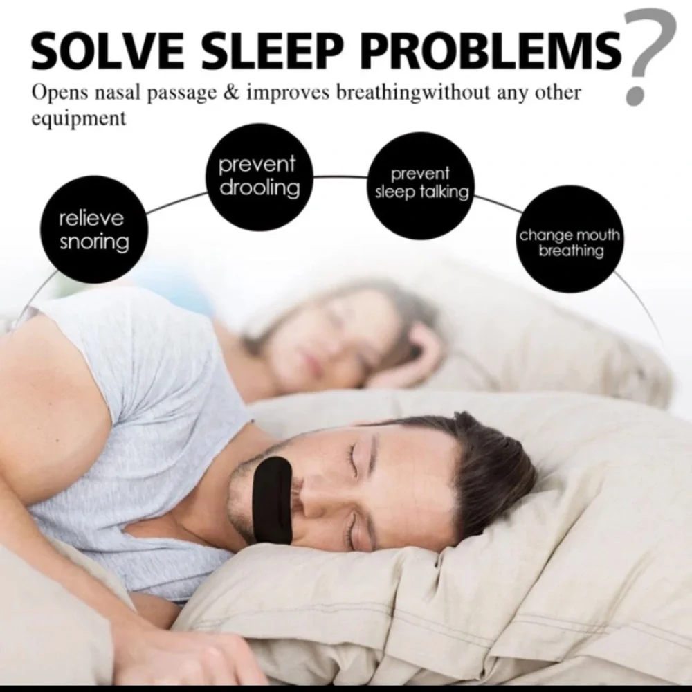 6 month supply Mouth Tape Dry Mouth Relief Stop Snoring Stickers Hypoallergenic